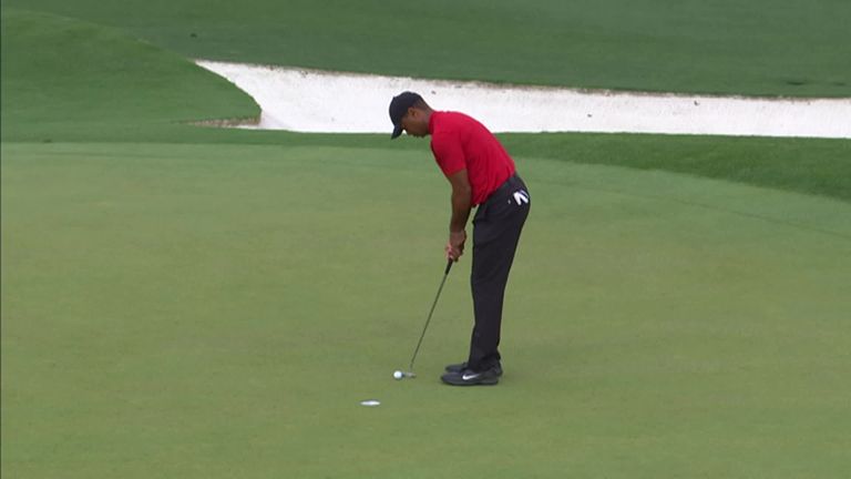 Watch the moment Tiger Woods claimed a fifth Masters victory and his first major title in 11 years in the 2019 contest