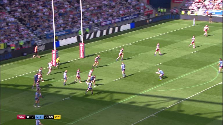 Highlights from the Super League clash between Wigan and St Helens