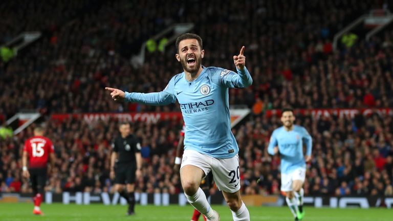 Bernardo Silva broke the stalemate at Old Trafford while City won 2-0 on Wednesday