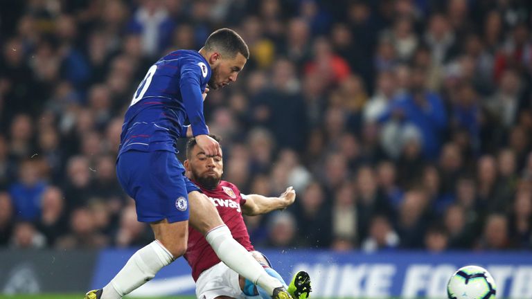 Eden Hazard put Chelsea 1-0 up with one of the goals of the season