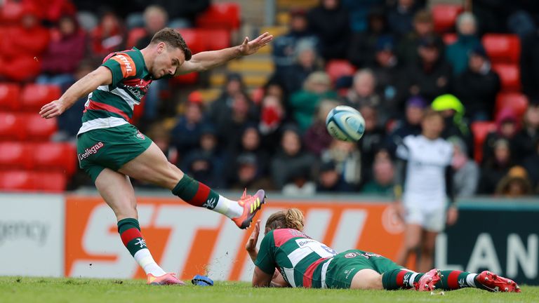 George Ford strikes a penalty for the home side