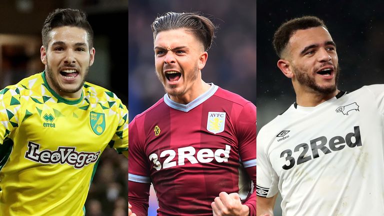 Emi Buendia, Jack Grealish and Mason Bennett have been nominated for the Sky Bet Championship Goal of the Month award for March