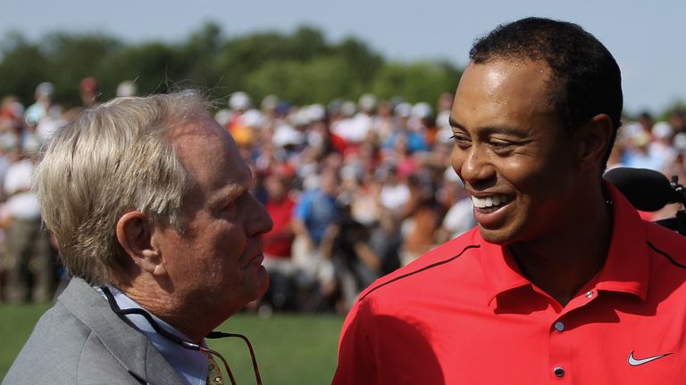 Jack Nicklaus joked he was 'shaking in my boots' after Tiger Woods' win at Augusta