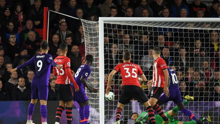 Keita scored Liverpool's opener against Southampton last week