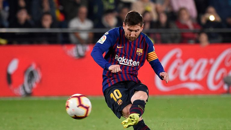Lionel Messi helped salvage a draw for Barcelona