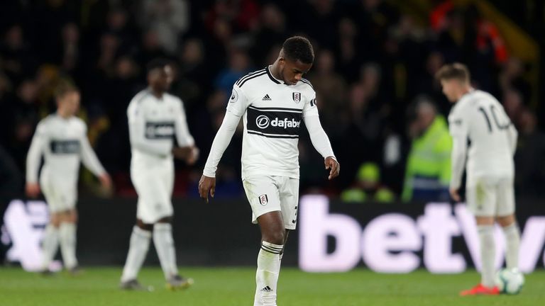 Ryan Sessegnon cuts down figure as relegation of Fulham has been confirmed