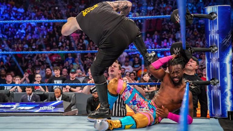 Kevin Owens delivered a brutal assault on WWE champion Kofi Kingston and his New Day partner Xavier Woods last week