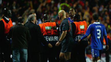 Didier Drogba was at the centre of an infamous Champions League exit