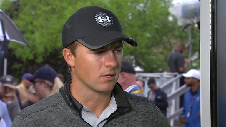 Jordan Spieth says he just wants to compete on Sunday and won't think too much about a potential career Grand Slam