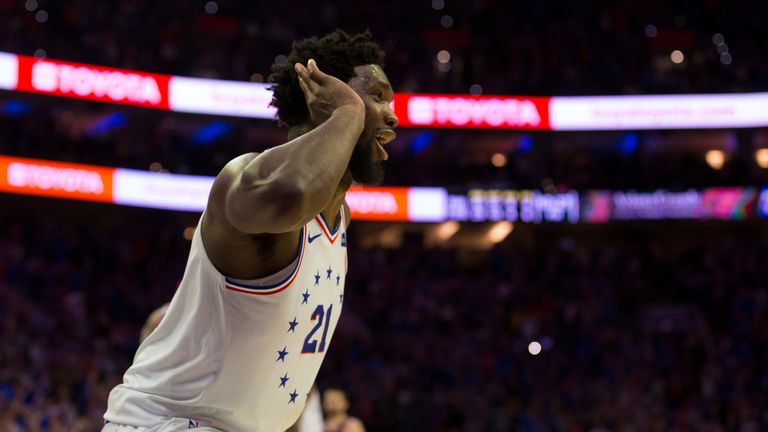 Joel Embiid posted 33 points, 10 rebounds and five blocked shots to lead the Philadelphia 76ers to a 116-95 Game 3 win over the Toronto Raptors