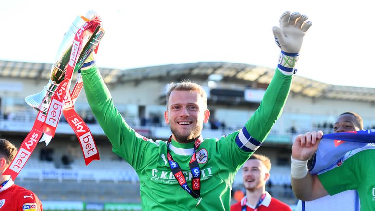 Davies helped Barnsley earn promotion back to the Championship