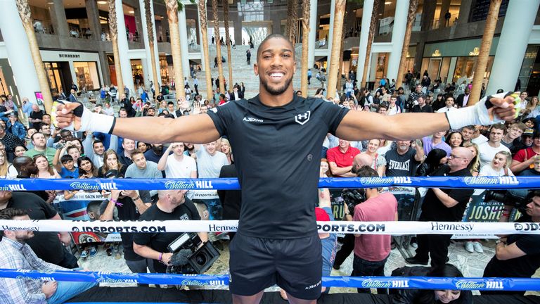 Anthony Joshua was targeting an undisputed world title fight after his US debut against Andy Ruiz Jr on Saturday