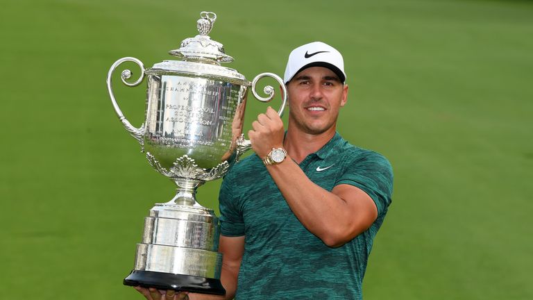 Koepka held off Woods to win his third major last August