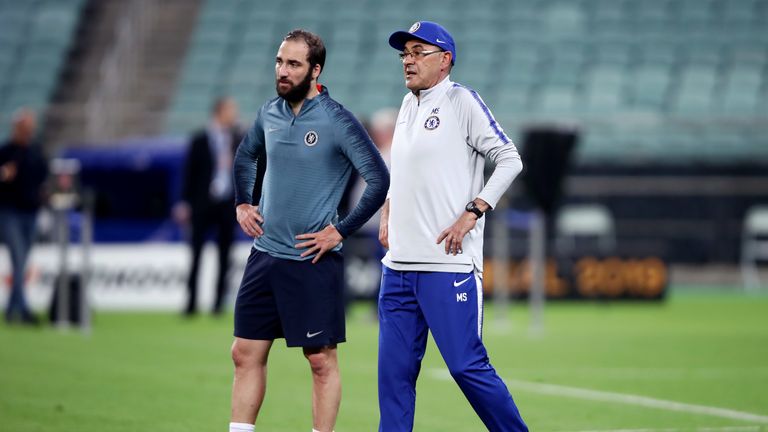 Higuain has worked with Maurizio Sarri both at Chelsea and at Napoli