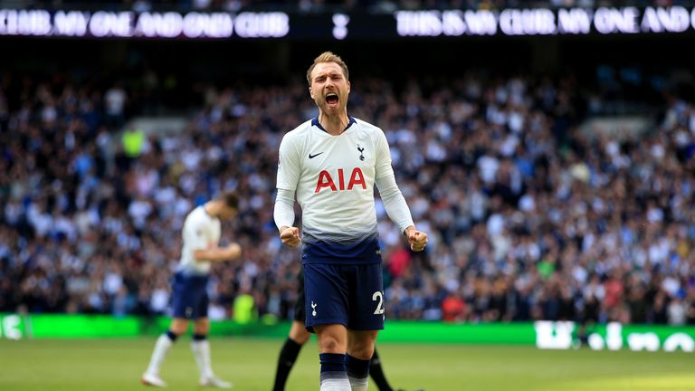 Christian Eriksen originally signed for Tottenham from Ajax for £12m in 2013