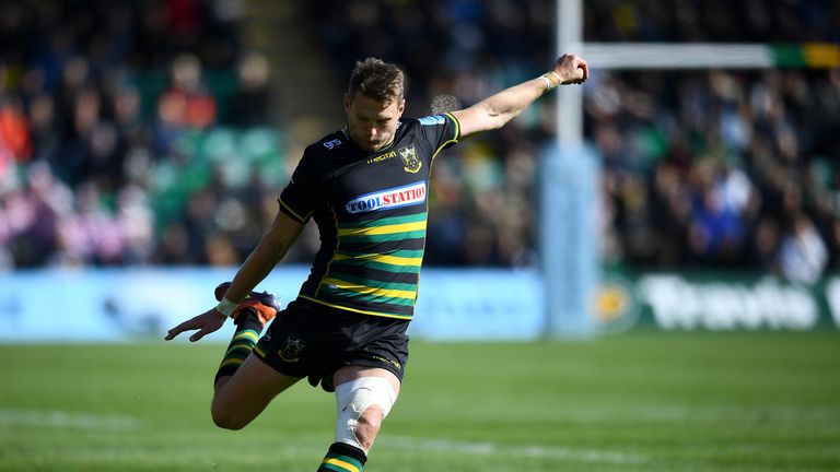 Dan Biggar kicked five conversions for Northampton against Worcester