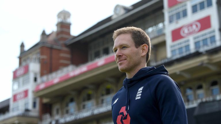 Eoin Morgan ahead of the first ODI against Pakistan at the Oval