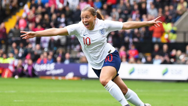 Fran Kirby has scored 12 goals in 37 matches in an England shirt