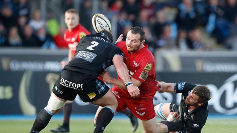 There was criticism of Glasgow's artificial pitch against Scarlets last year