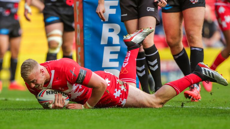 Jack Ashworth was one of St Helens' try-scorers against Castleford