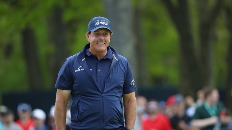 Mickelson carded two 76s over the weekend at the PGA Championship to finish on 12 over