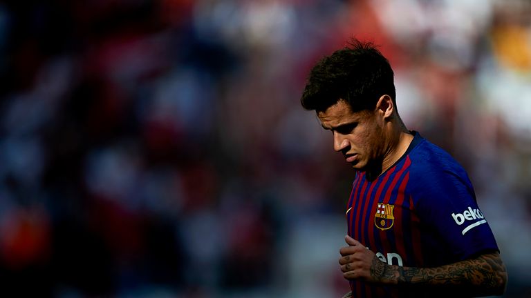 Coutinho found it difficult to adapt to life at the Nou Camp
