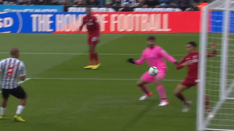Why wasn't Trent Alexander-Arnold sent off for Liverpool at Newcastle on Friday night?