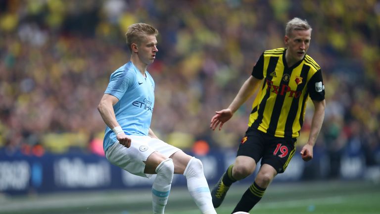 The Ukrainian was part of the Manchester City side that thrashed Watford 6-0 in the FA Cup final