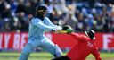 WATCH: Roy knocks over umpire after ton!