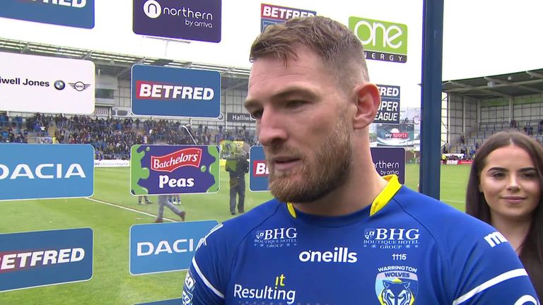 Warrington man-of-the-match Daryl Clark praised the forwards for their role in the 34-4 win at home to Catalans Dragons