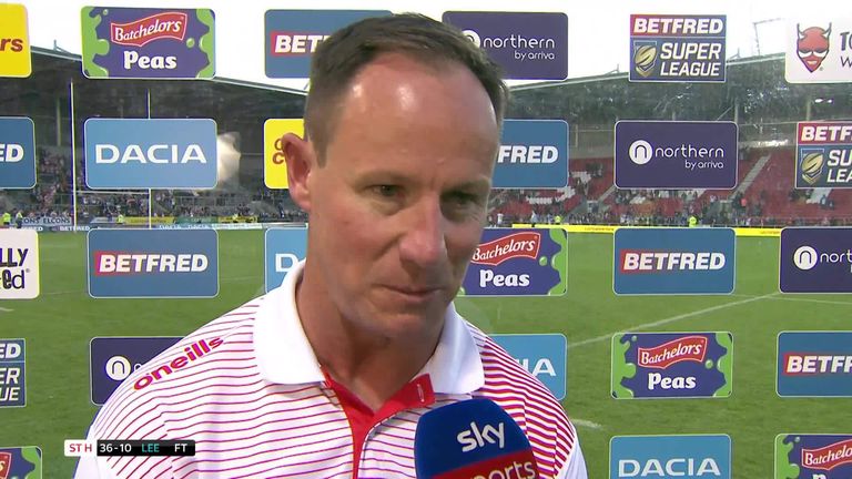 St Helens coach Justin Holbrook admits his side made plenty of errors in the 36-10 win over Leeds, but refused to be too critical