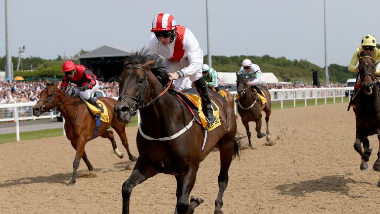 Invincible Army ridden by P J McDonald wins the Betfair Exchange Chipchase Stakes