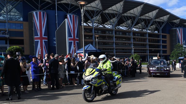 Queen Elizabeth II departs on day five of Royal Ascot