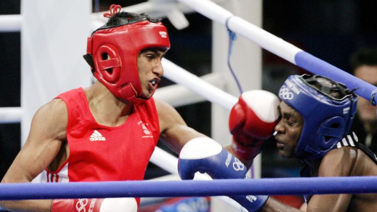 Amir Khan shared a ring with Cuban great Mario Kindelan in the Olympic final