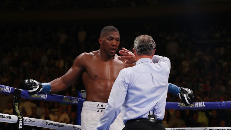 Referee Mike Griffin stopped the fight in the seventh round