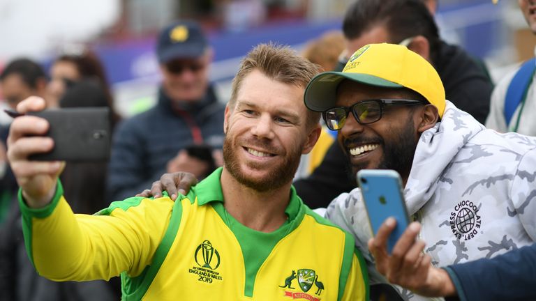 David Warner has had a big impact for Australia at the World Cup, with two fifties and a hundred in four games