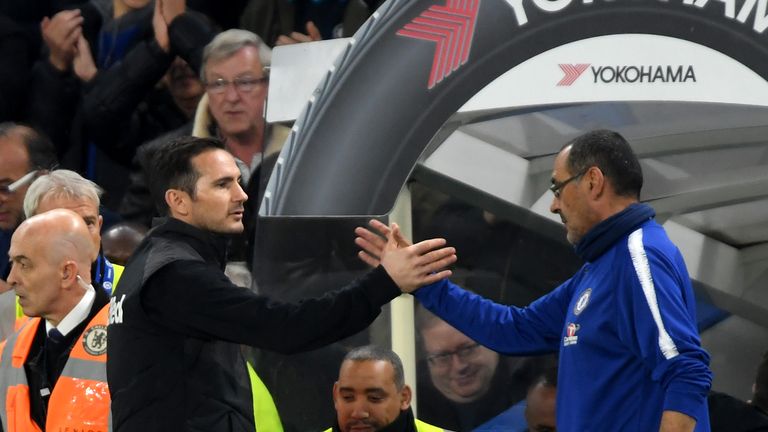 Frank Lampard took over from Sarri at Stamford Bridge