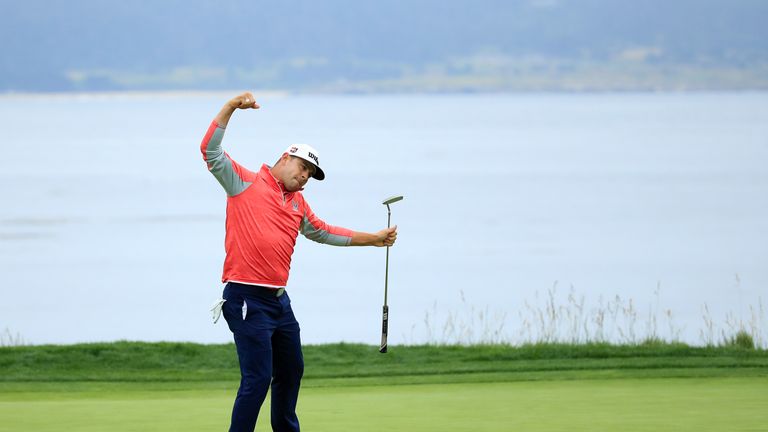 Woodland claimed a three-shot win at Pebble Beach