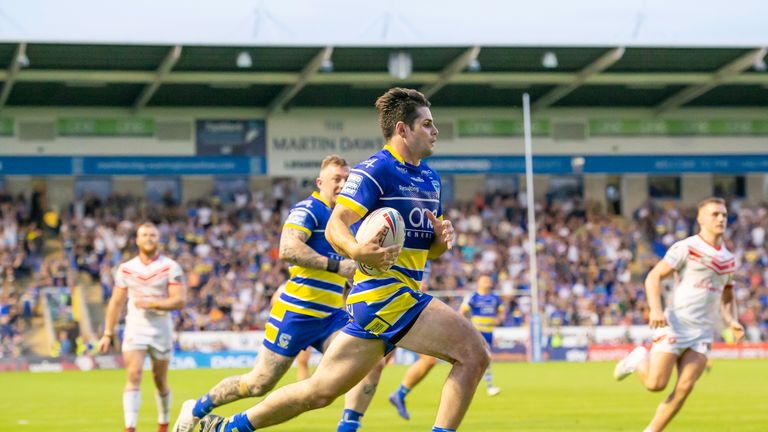 Jake Mamo scored a late try for Warrington, but there was no way back against St Helens