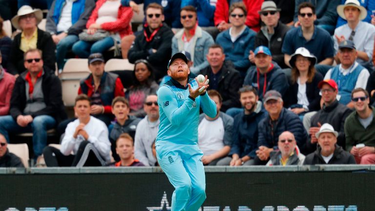 Jonny Bairstow caught Chris Gayle on the boundary for 36