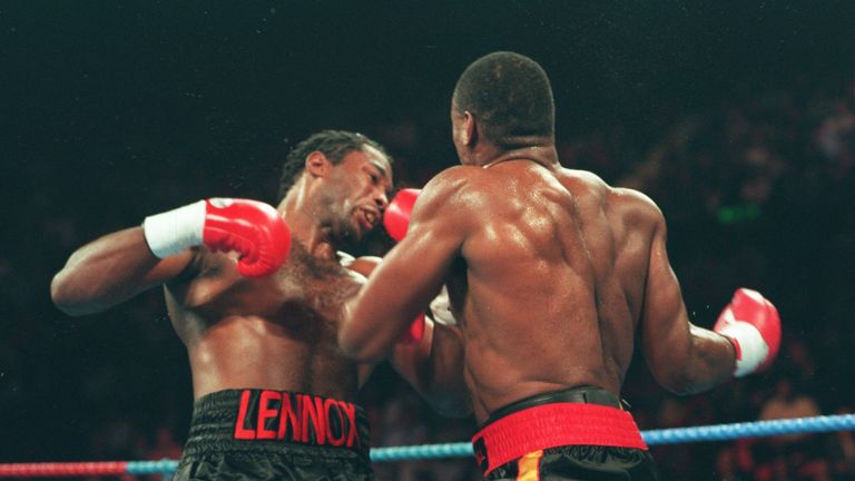 Lennox Lewis lost his WBC title and 25-fight undefeated record to Oliver McCall