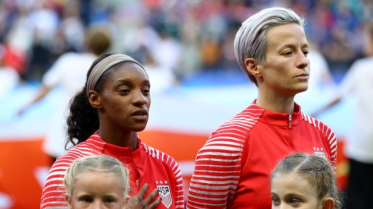 Megan Rapinoe refuses to sing the US national anthem