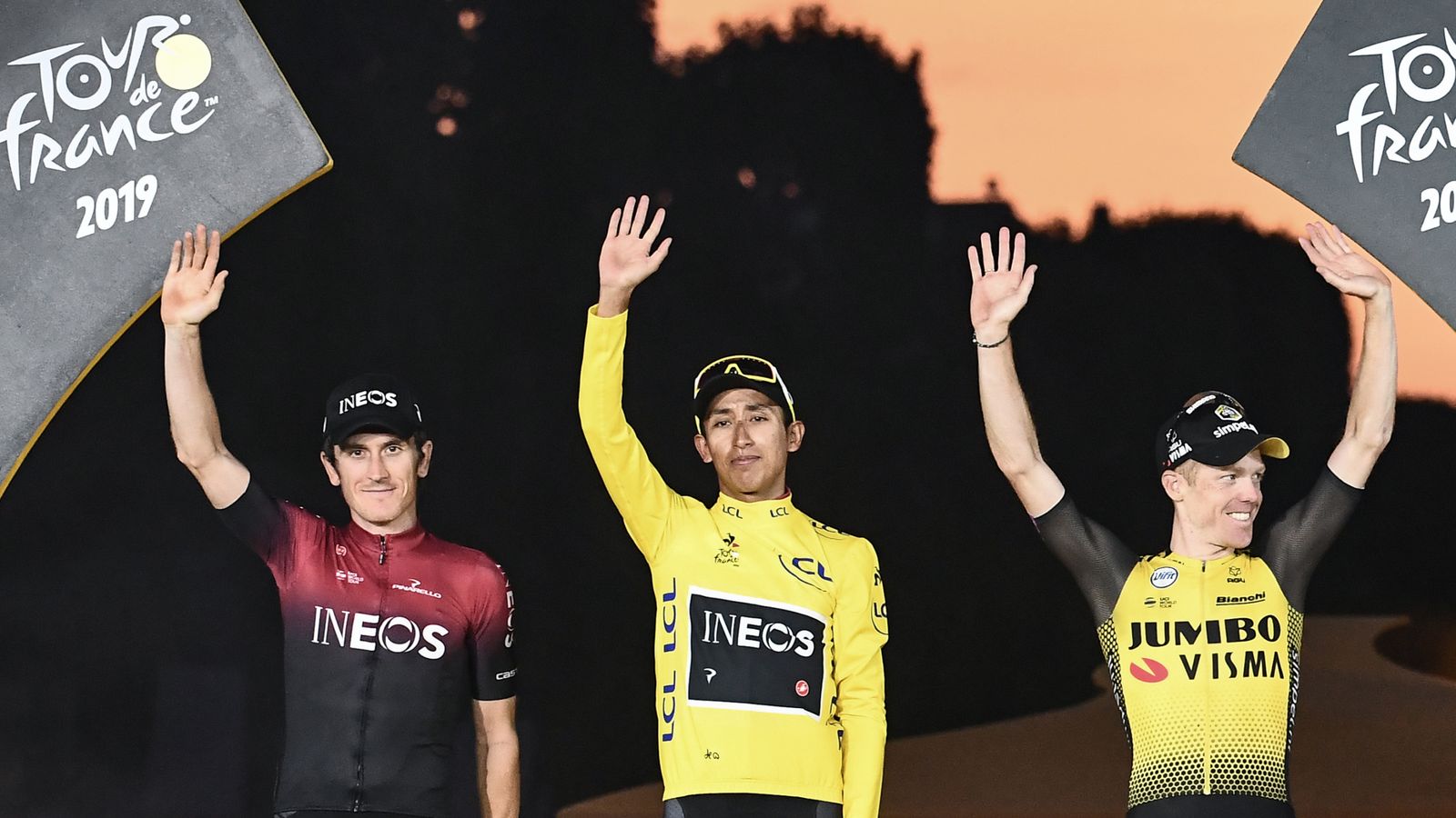 Team Ineos' Egan Bernal confirmed as Tour de France champion as Caleb