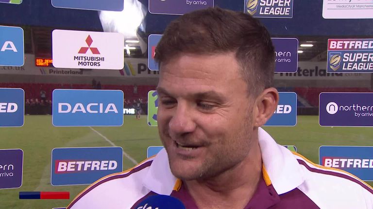 Huddersfield Giants head coach Simon Woolford speaks to Sky Sports after his side's 36-18 victory at Salford.