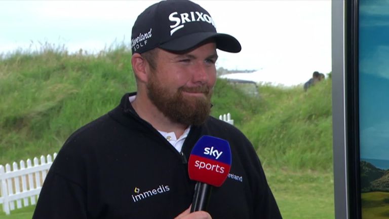 Shane Lowry says he’s very happy with his opening round score of 67 at the Open in Royal Portush.