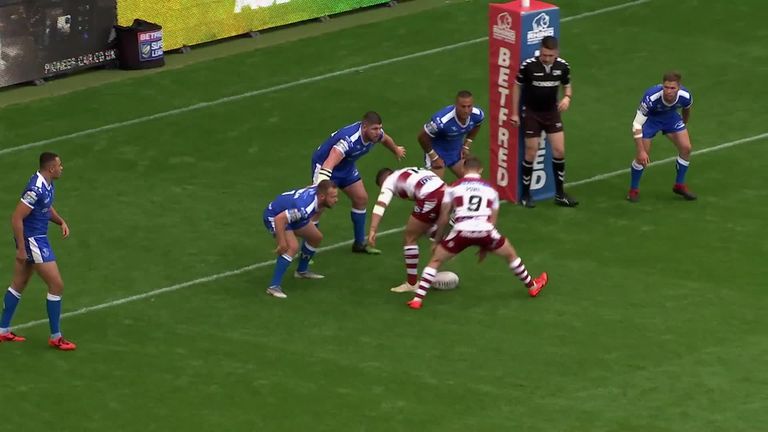 Liam Marshall grabbed a hat-trick as Wigan Warriors put over 50 points past Hull KR