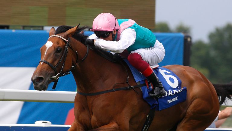 Frankie Dettori and Enable win the Coral-Eclipse