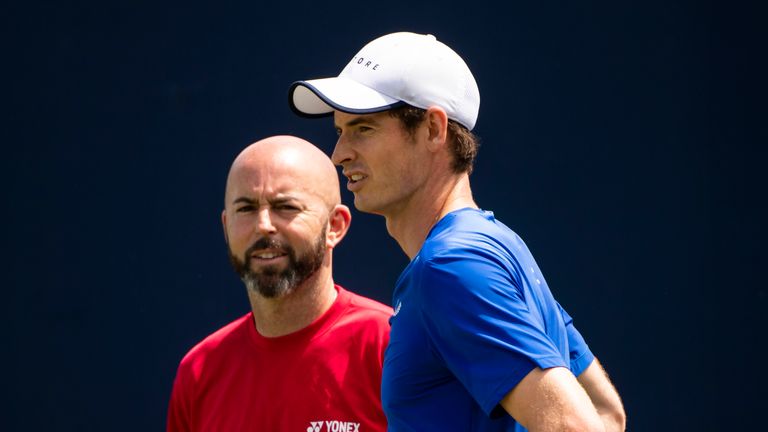 Jamie Delgado (left) is happy to see Andy Murray pain-free