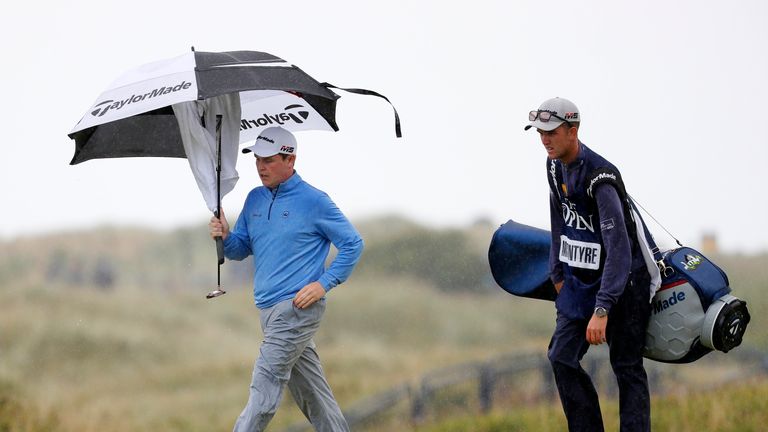 Stanley's ball hit the mother of MacIntyre's caddie