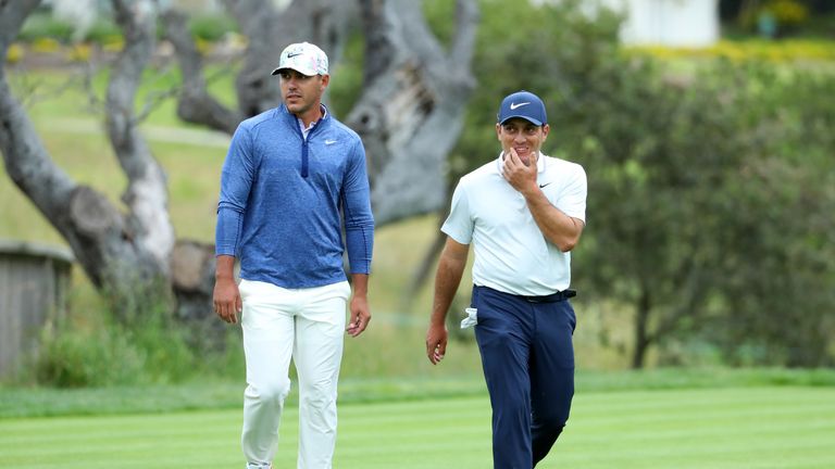 Brooks Koepka and Francesco Molinari played together during the opening two rounds of the US Open